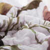 Flowers Patchwork Bedspread Quilted Coverlet Set Bedding Pillowcase Double Size