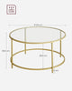 Coffee Table Living Room Glass Living Room Furniture