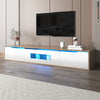 180cm Floating TV Unit Cabinet Wall Mounted TV Stand High Gloss With LED Lights