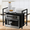 2 Tier Metal Kitchen Counter Storage Shelf Microwave Oven Stand Jar Spices Rack