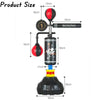 Freestanding Punch Bag Adjustable Height Adults/Kids w/Rebound Bar & Speed Ball