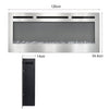 LED Fireplace Media Wall Fire Wall Mounted / Standing Electric Heater 40-100in