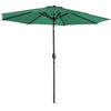 3M Round Garden Parasol Sun Shade Outdoor Patio Umbrella Crank Tilt/Parasol Base