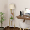 3 Tier LED Floor Lamp Industrial Tall Lamp Bedroom Reading Office w/Marble Shelf