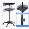 Hair Salon Trolley Stand Adjustable Hair Coloring Beauty Salon Tool Cart