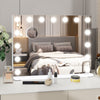 LED Hollywood Makeup Mirror Large Vanity Light Mirror with RGB Lighting 15 Bulbs