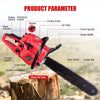52CC Gas Chainsaw Gasoline Powered Chain Saw 2 Cycle Engine Cutting 20'' Bar