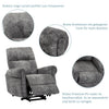 Electric Riser Recliner Chair Armchair Single Sofa Reclining Chair for the elder