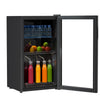 Small Beverage Fridge Clear Glass Door Mini Wine Refrigerator Energy-Efficiency