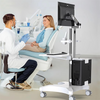 Wheels Medical Dental Clinic Trolley Carts w/ Laptop Pallet,Oral Scanner Holder