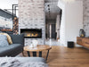 Bio Ethanol Fireplace 900x400 - Wall-Mounted - Black Matt - With Glass - Set