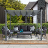 3 x 3(m) Aluminium Pergola with Retractable Roof, Outdoor Garden Gazebo Canopy