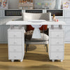 8-Drawer Manicure Nail Table Cabinet Station Desk Nail Art Beauty TechnicianDesk