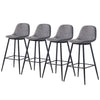 Set of 2 pcs Bar Stools Breakfast Kitchen Stools Diamond Design with Footrest UK