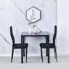 3/5Pcs Small Space Dining Set Square Glass Dining Table+ 2/4 Dining Chairs Home