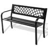Outdoor Furniture Garden Bench Steel Frame Weatherproof Patio Loveseat