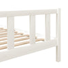 Bed Frame White Solid Wood 120x200 H0H3