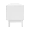 TV Stand 169cm TV Unit Cabinet Storage Sideboard White Wave-Shaped Doors Modern