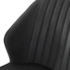 Set of 2 PU Dining Chair Steel Leg Wide Backrest Home Furniture Restaurant Hotel
