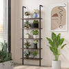 5-Tier Ladder Shelf Bookshelf Wall Mounted Storage Organizer Plant Display Rack