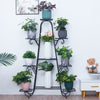 9 Tier Large Plant Stand Metal Flower Pot Holder Display Shelf Garden Rack Home