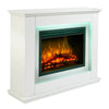 Electric Fireplace with Surround, LED Flame & Mood Light – Endeavour Castleton