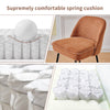2X Breakfast Bar Stools Thickened Pad Linen Dining Chairs for Counter Kitchen