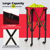 Foldable Tennis Ball Cart Lightweight Tennis Ball Hopper Basket Ball Cart