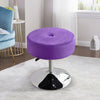 Swivel Dressing Table Stool Chair Velvet Makeup Padded Bedroom Adjustable Height