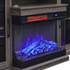 Living Room 150cm TV Stand with Electric Fireplace Set -3 Colour Fire/4 Cabinet