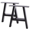 2x Industrial Metal Steel Table Legs Dining/Bench/Office/Desk Legs Set A Frame