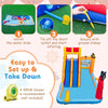 Kids Inflatable Water Park Water Slide w/Splash Pools Climbing Wall Bounce House