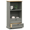 Bookcase VIGO Grey 60x35x114.5 Solid Wood Pine H0R3