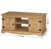 Corona TV Unit Stand 2 Door Media FlatScreen Television Pine by MercersFurniture