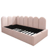 Panel Plush Velvet Upholstered Daybed Single Ottoman Lift Up Storage Sofa Bed