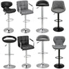 2pcs Bar Stools Gas Lift Swivel Kitchen Breakfast Bar Chair Kitchen Cafe Pub