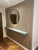 Media Wall Package With 3m Acoustic panels & 240cm shelf with mirror
