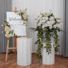 Single Artificial Flower Ball Wreath Topiary Orchid Roses Vine Plants Shop Decor