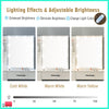 Dressing Table 10 LED Lighted Mirror Makeup Desk Vanity Table Stool Set Bedroom