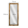 Mirror Large Full Length Wall Vintage Antique Gold Leaner Mirror 164cm x 73cm