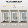 LED Bathroom Mirror Cabinet with Demister illuminated Storage Cabinet Wall Mount