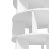 5 Tiers Rotatable Round Shoe Rack for Living Room,White