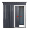 Lockable Metal Garden Wheelie Bin Storage Cabinet Bicycle Bike Shed Storage Tool