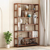 Tall Wooden Shelves Bookcase 7Tiers Bookshelf Display Storage Furniture Rack