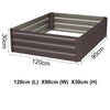 120x90cm Raised Bed Garden Vegetable Herb Planter Flower Trough Grow Box Outdoor