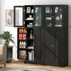 Costway Kitchen Pantry Storage Cabinet 161cm Tall Freestanding Cupboard w/Doors