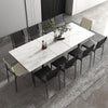 Extra Long Extendable Dining Table Strong Stains-proof Kitchen Table For Party