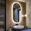 Oval Ultra Bright LED Bathroom Mirror Elliptical Anti-Fog Smart Dimmable Vanity