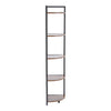 5 Tier Retro Ladder Bookcase Corner Bookshelf Shelving Rack Display Unit Storage