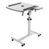 Movable Bedside Laptop Table Sofa Bed Side End Desk Cooling Fan & Pen Holder
